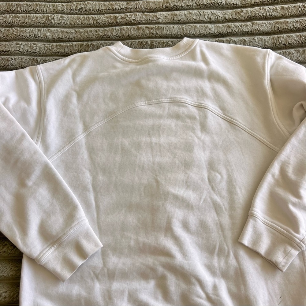 Lululemon White Crewneck Scuba Sweatshirt- SIze 6/Small - Picture 9 of 9